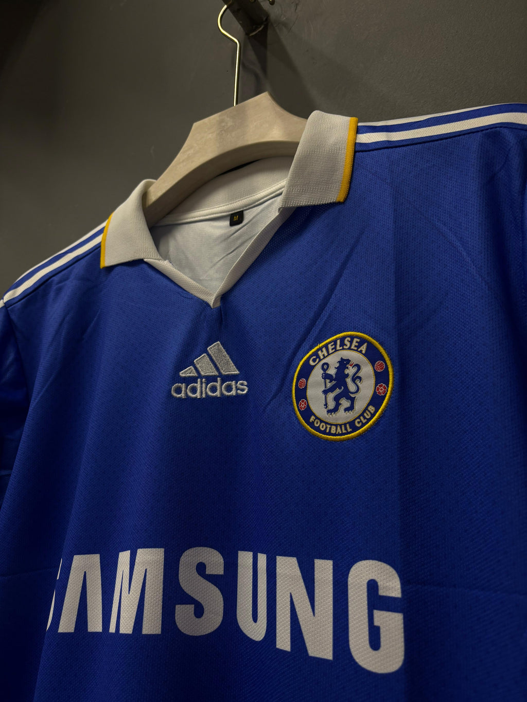 DROGBA CHELSEA HOME KIT POLO FIVE SLEEVE EMBROIDERY