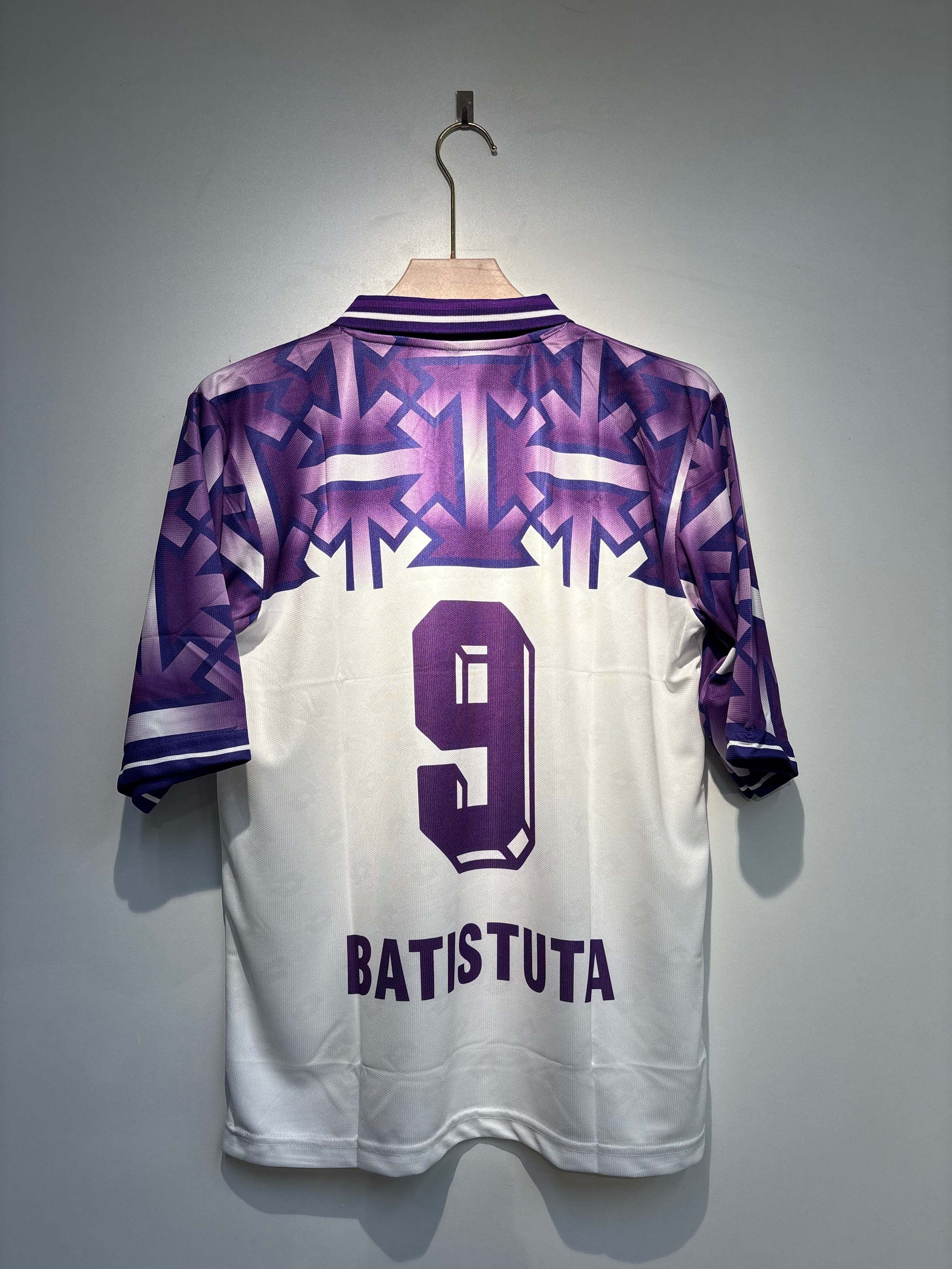 BATISTUTA AFC FIORENTINA 1992-93 POLO FIVE SLEEVE SPECIAL EDITION EMBROIDERY