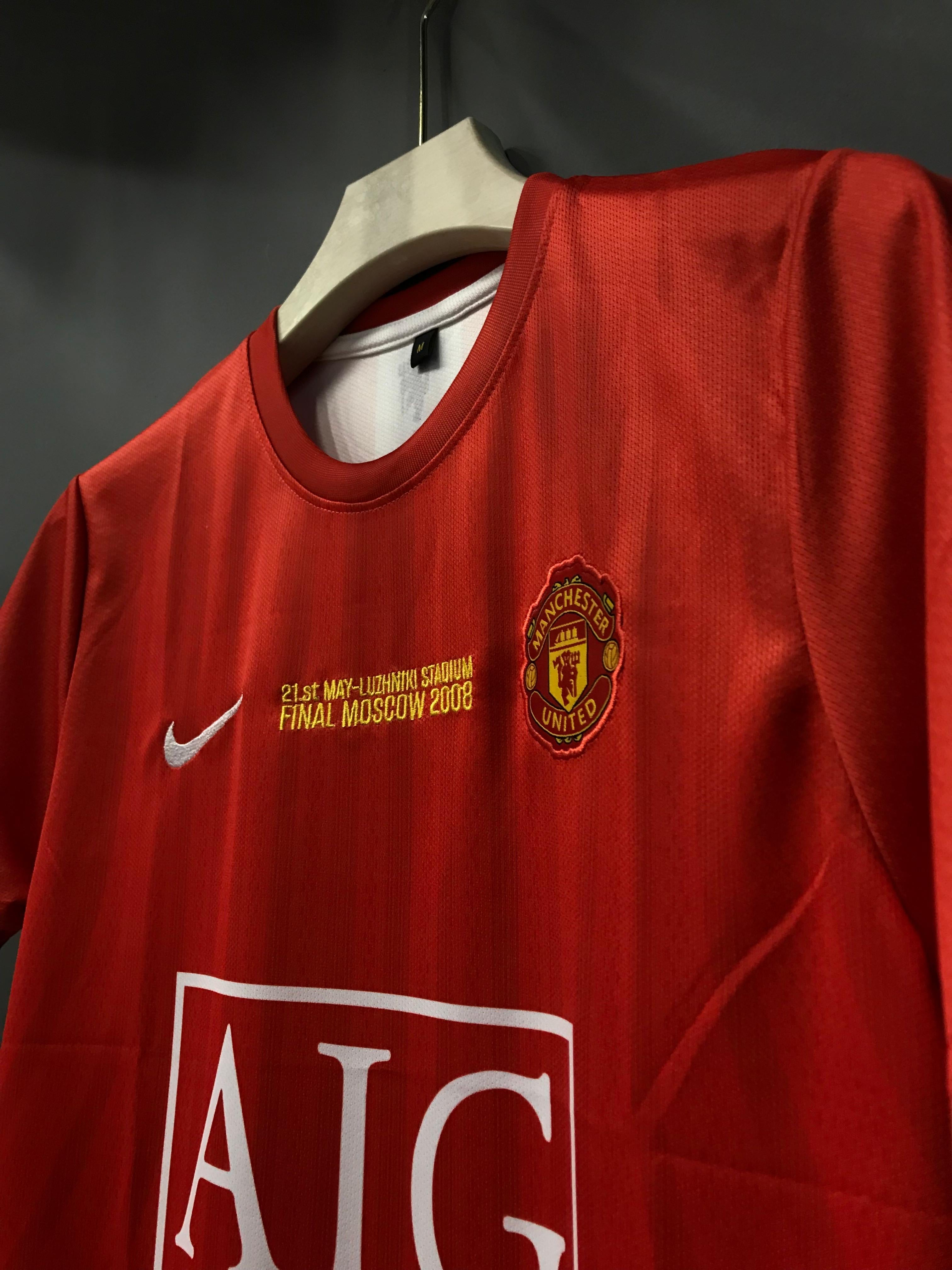 RONALDO UNITED 2008 HOME KIT EMBROIDERY