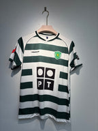 RONALDO SPORTING 2001-03 HOME EMBROIDERY