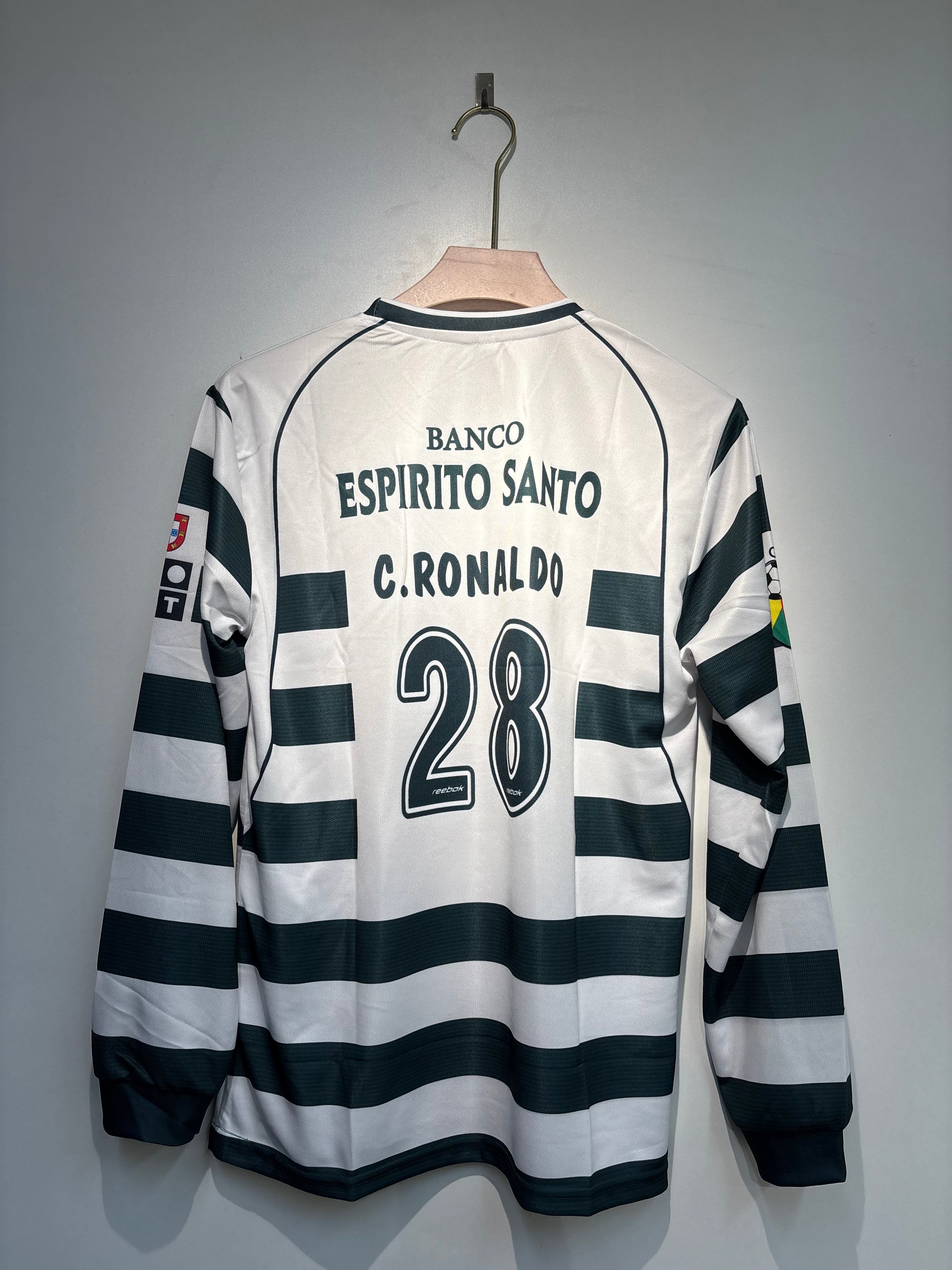 RONALDO SPORTING 2001-03 FULL SLEEVE EMBROIDERY