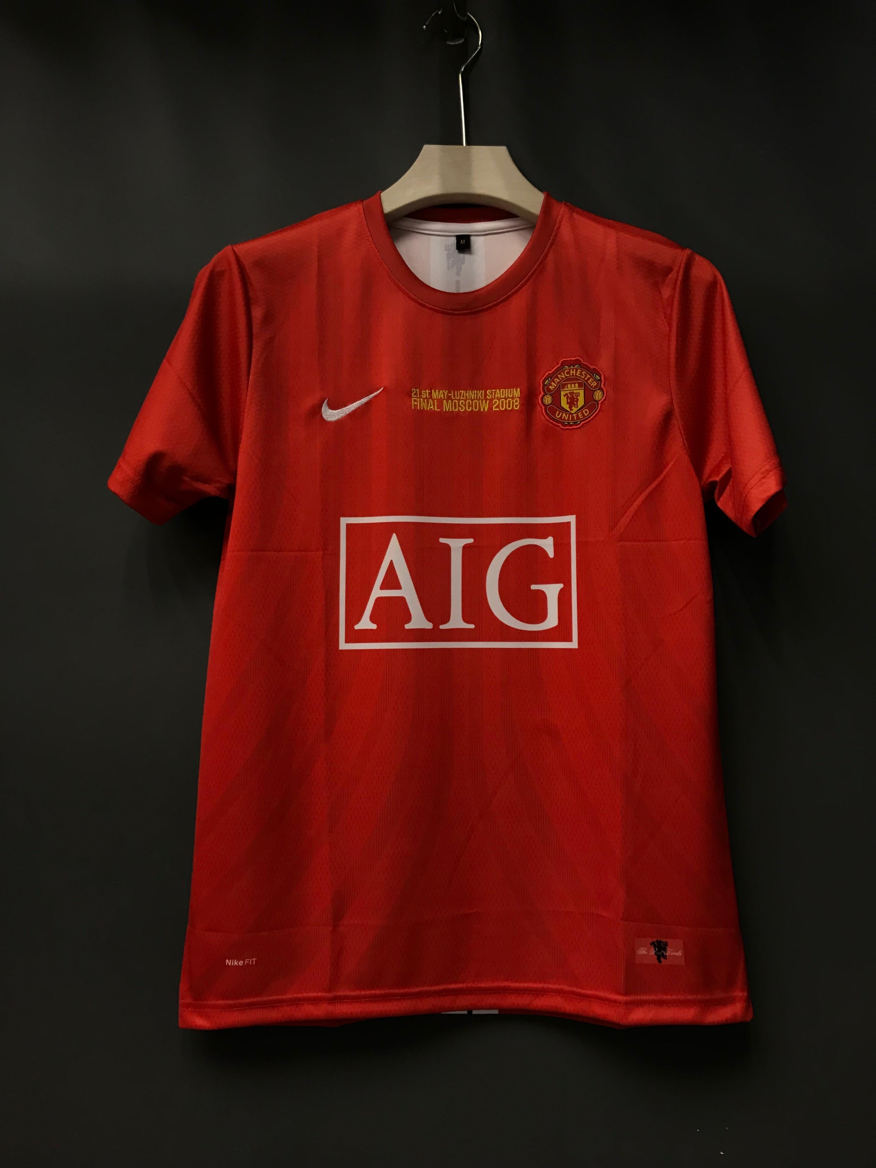 RONALDO UNITED 2008 HOME KIT EMBROIDERY