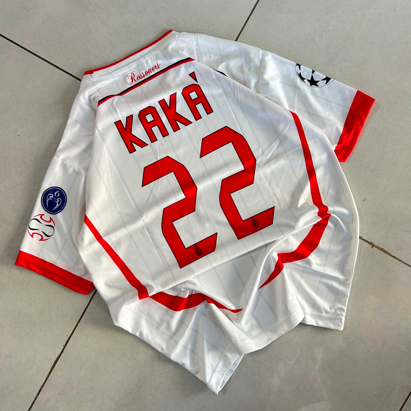 KAKA AC MILAN 2006-07 AWAY EMBROIDERY