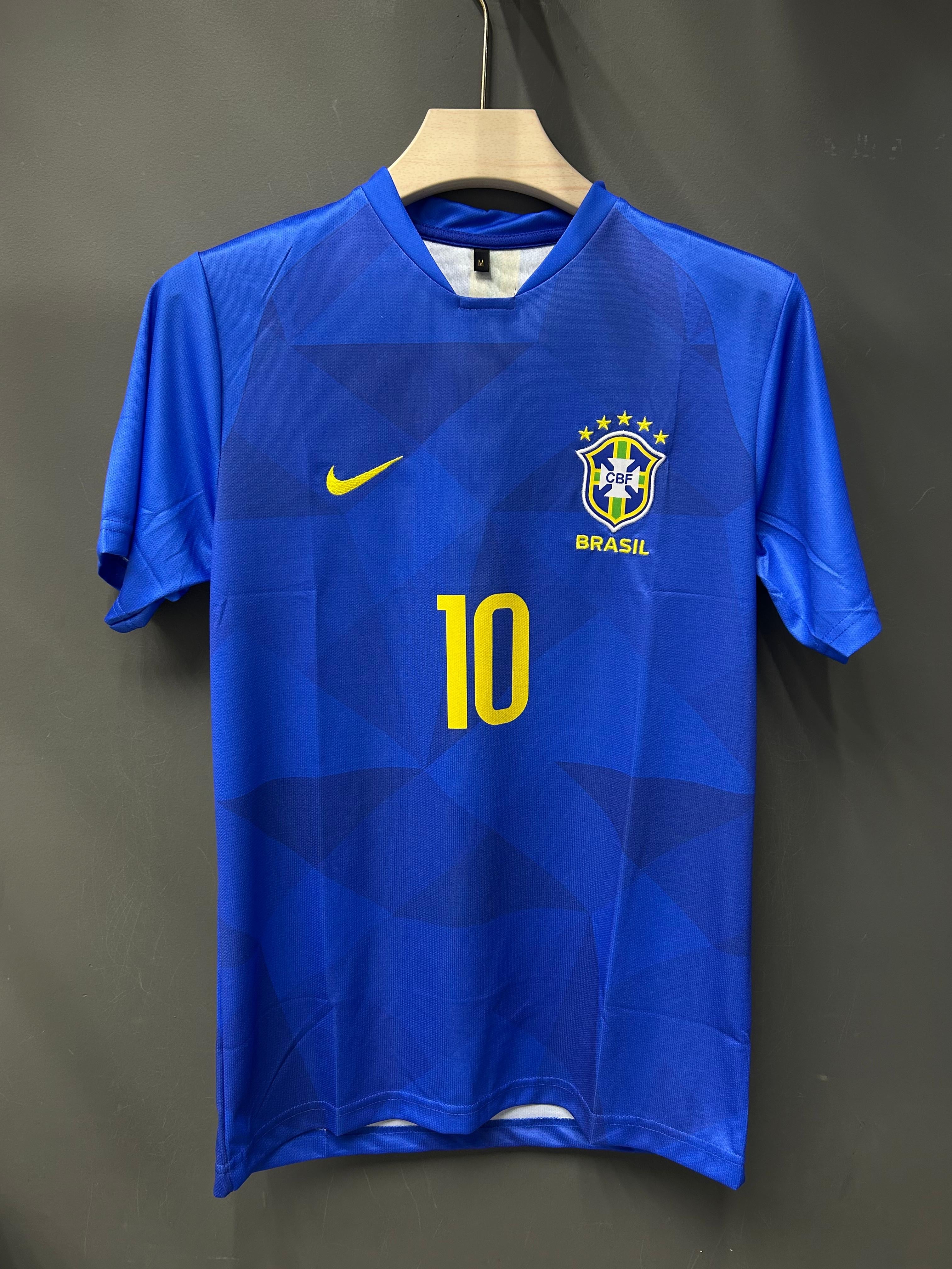 NEYMAR BRAZIL 2018 AWAY KIT EMBROIDERY