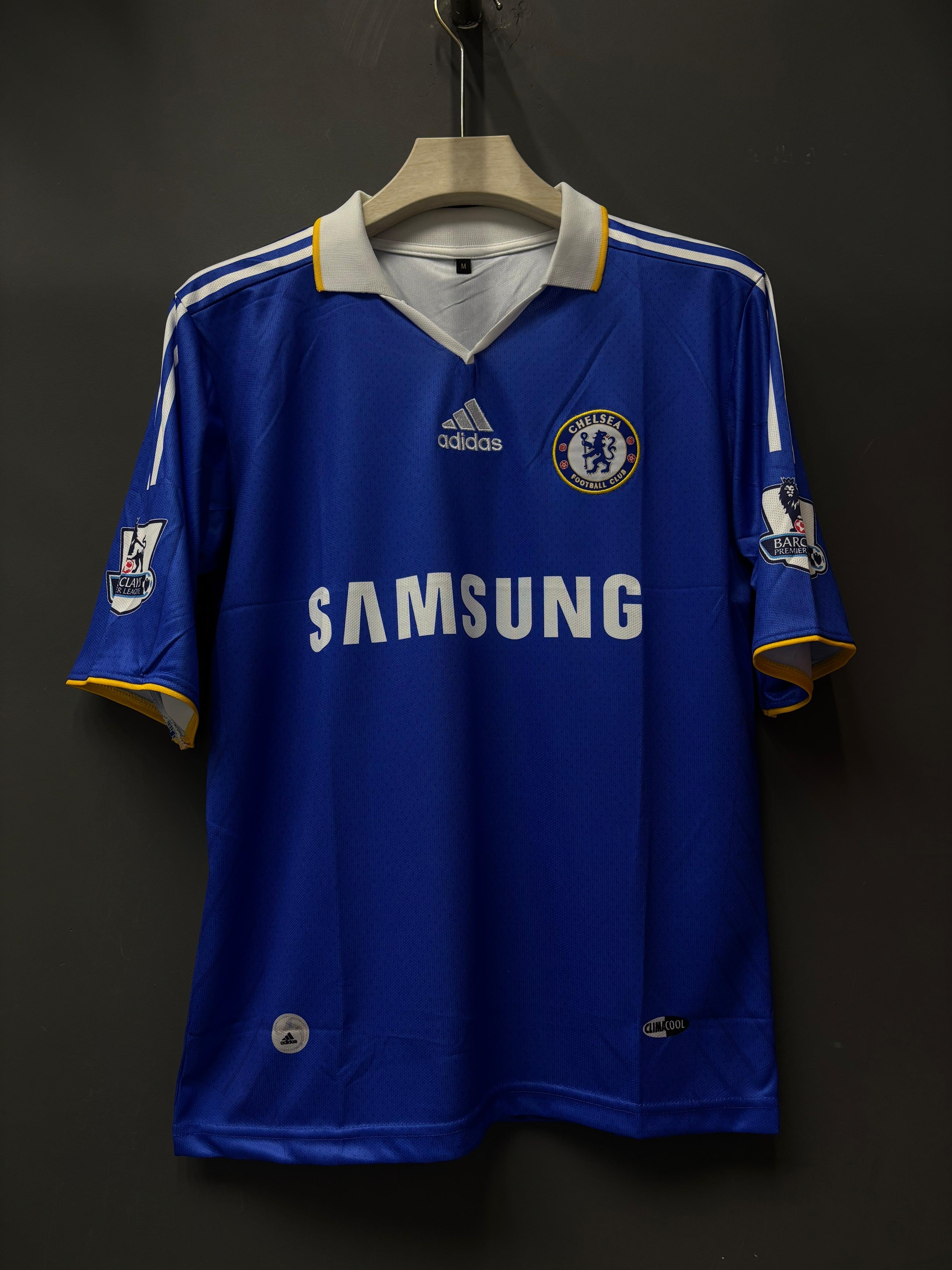 DROGBA CHELSEA HOME KIT POLO FIVE SLEEVE EMBROIDERY