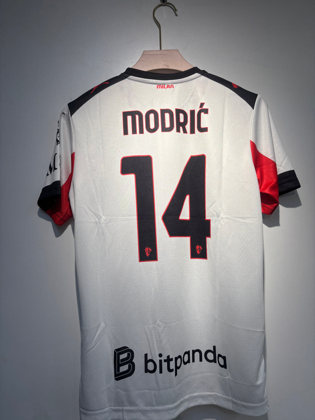 MODRIC AC MILAN 2025-26 AWAY KIT EMBROIDERY