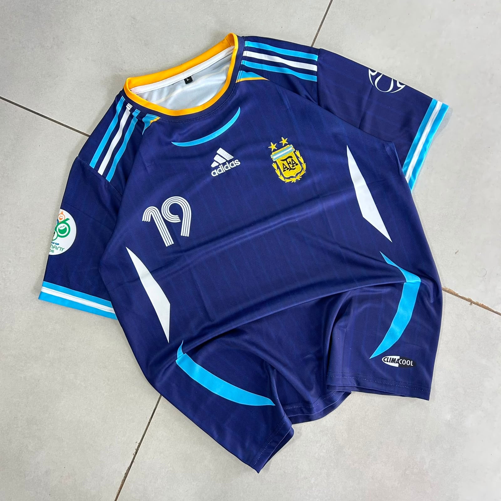 MESSI ARGENTINA 2006 WORLD CUP HOME EMBROIDERY