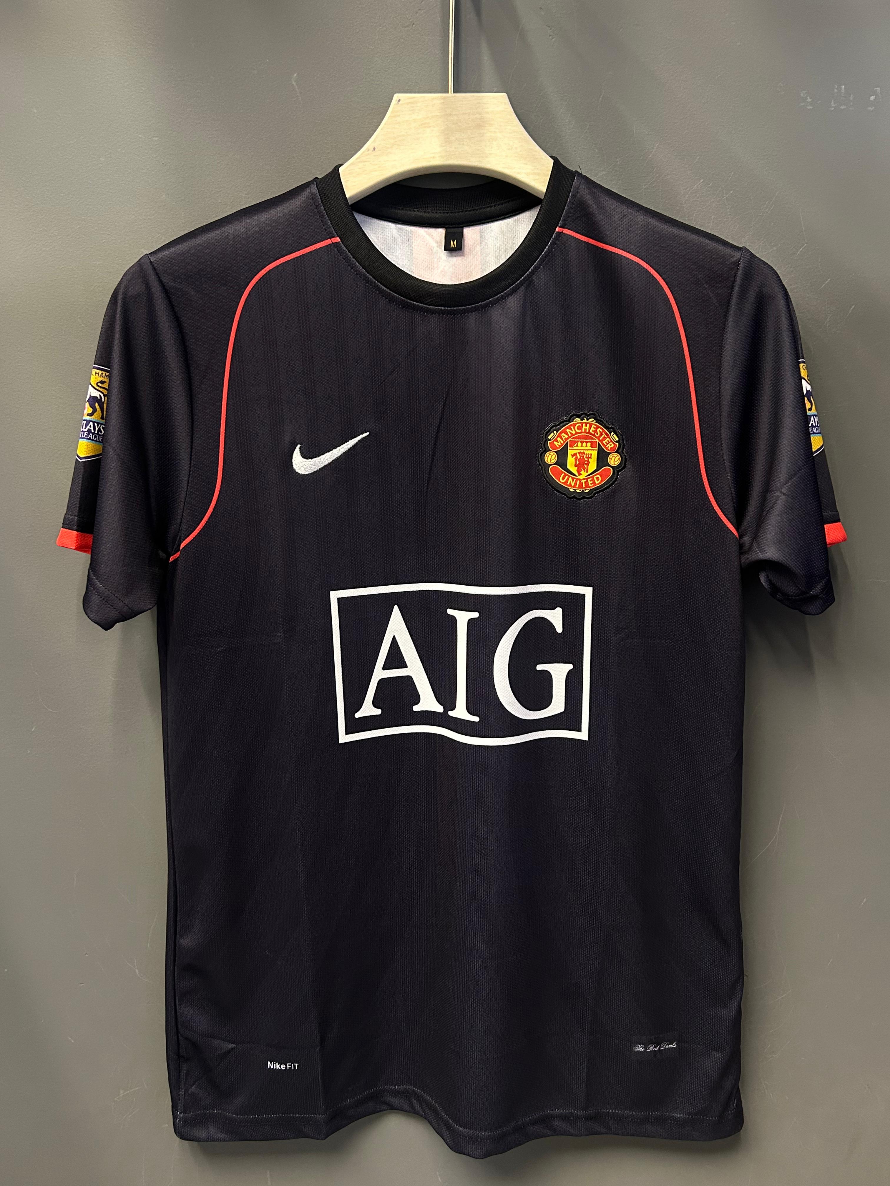 RONALDO UNITED 2008 AWAY KIT EMBROIDERY
