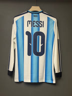 MESSI ARGENTINA HOME KIT FULL SLEEVE EMBROIDERY 2026 WORLD CUP
