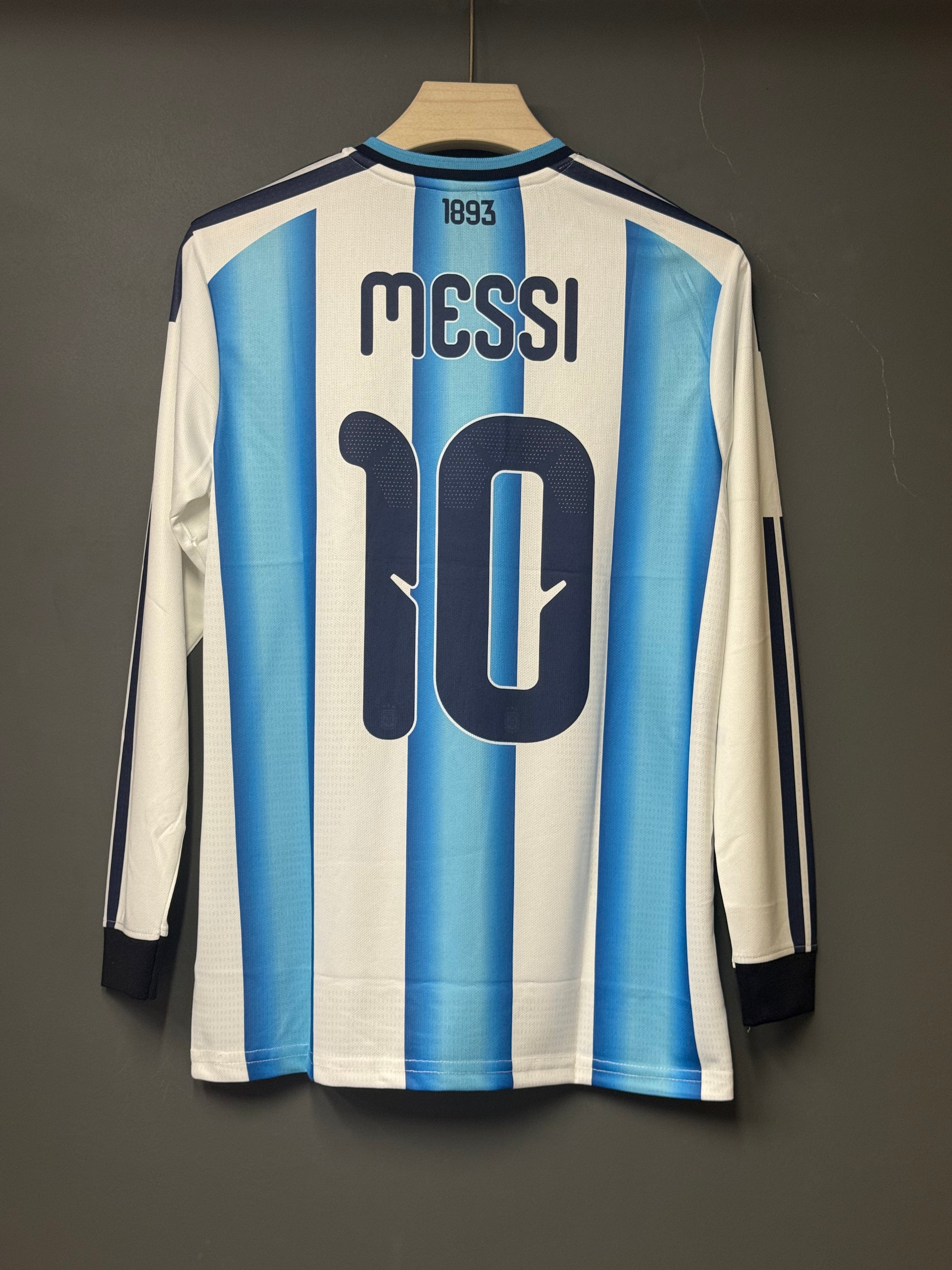 MESSI ARGENTINA HOME KIT FULL SLEEVE EMBROIDERY 2026 WORLD CUP