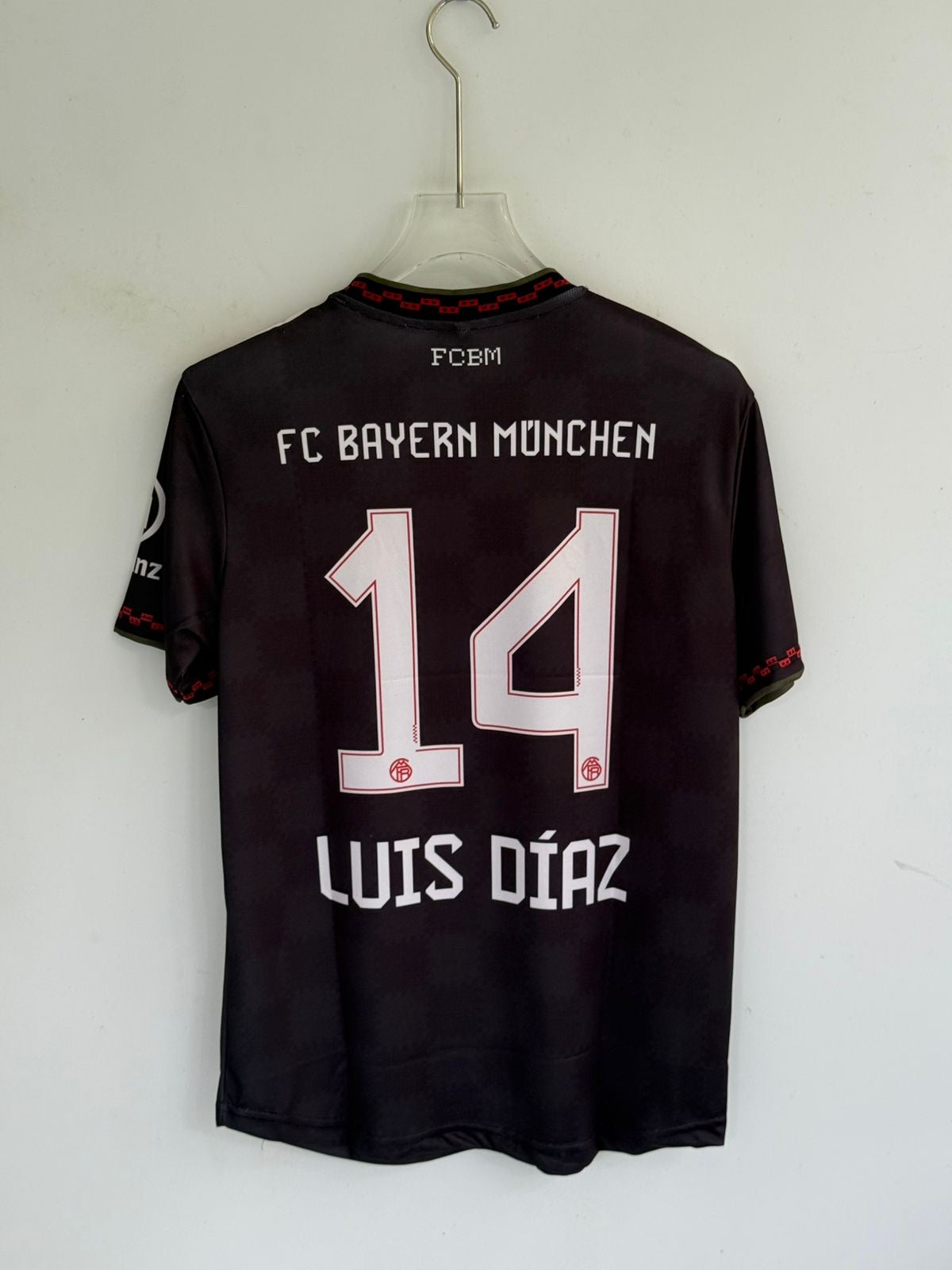 LUIZ DIAZ BAYERN AWAY KIT 25/26 EMBROIDERY