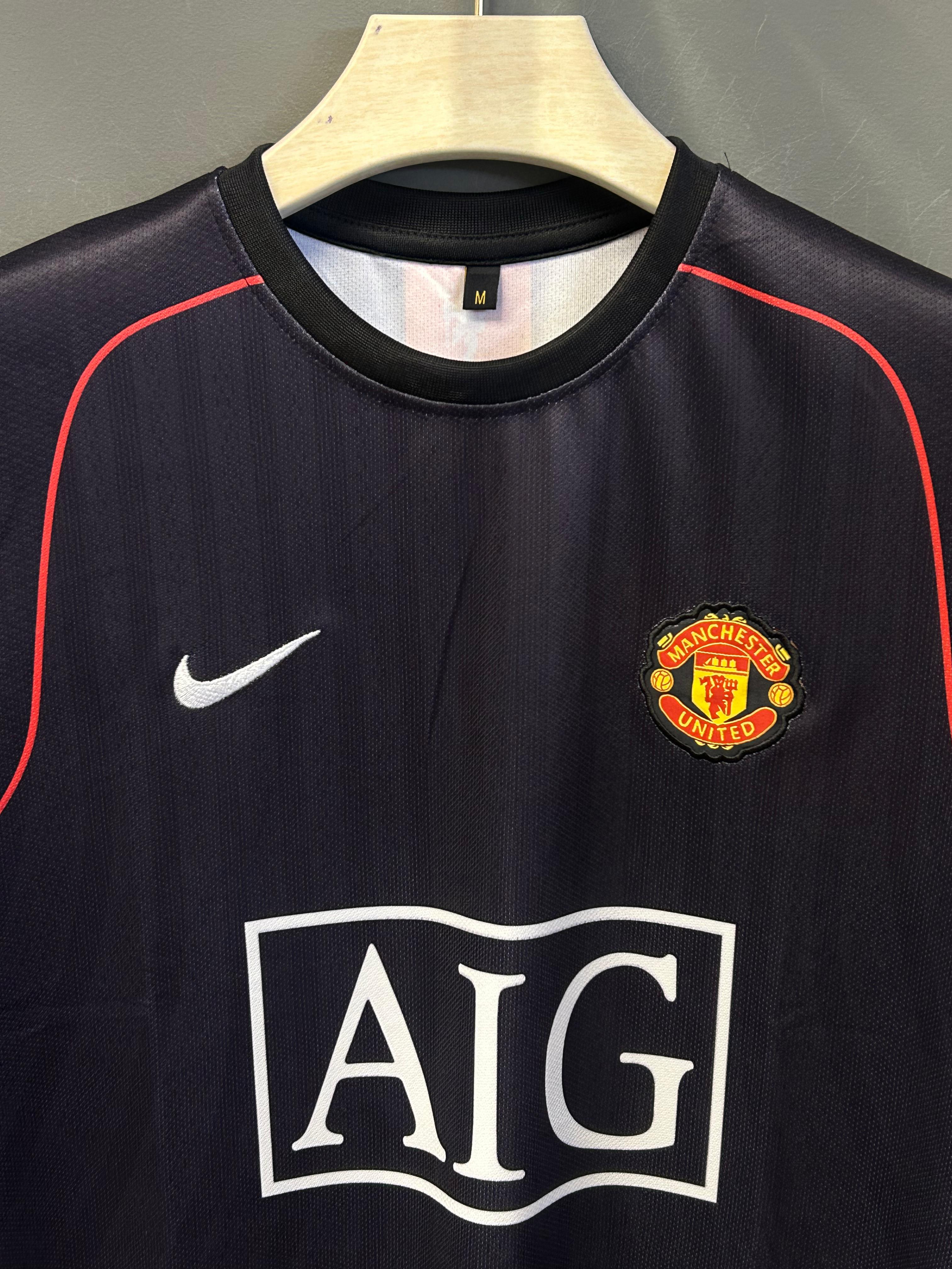 RONALDO UNITED 2008 AWAY KIT EMBROIDERY