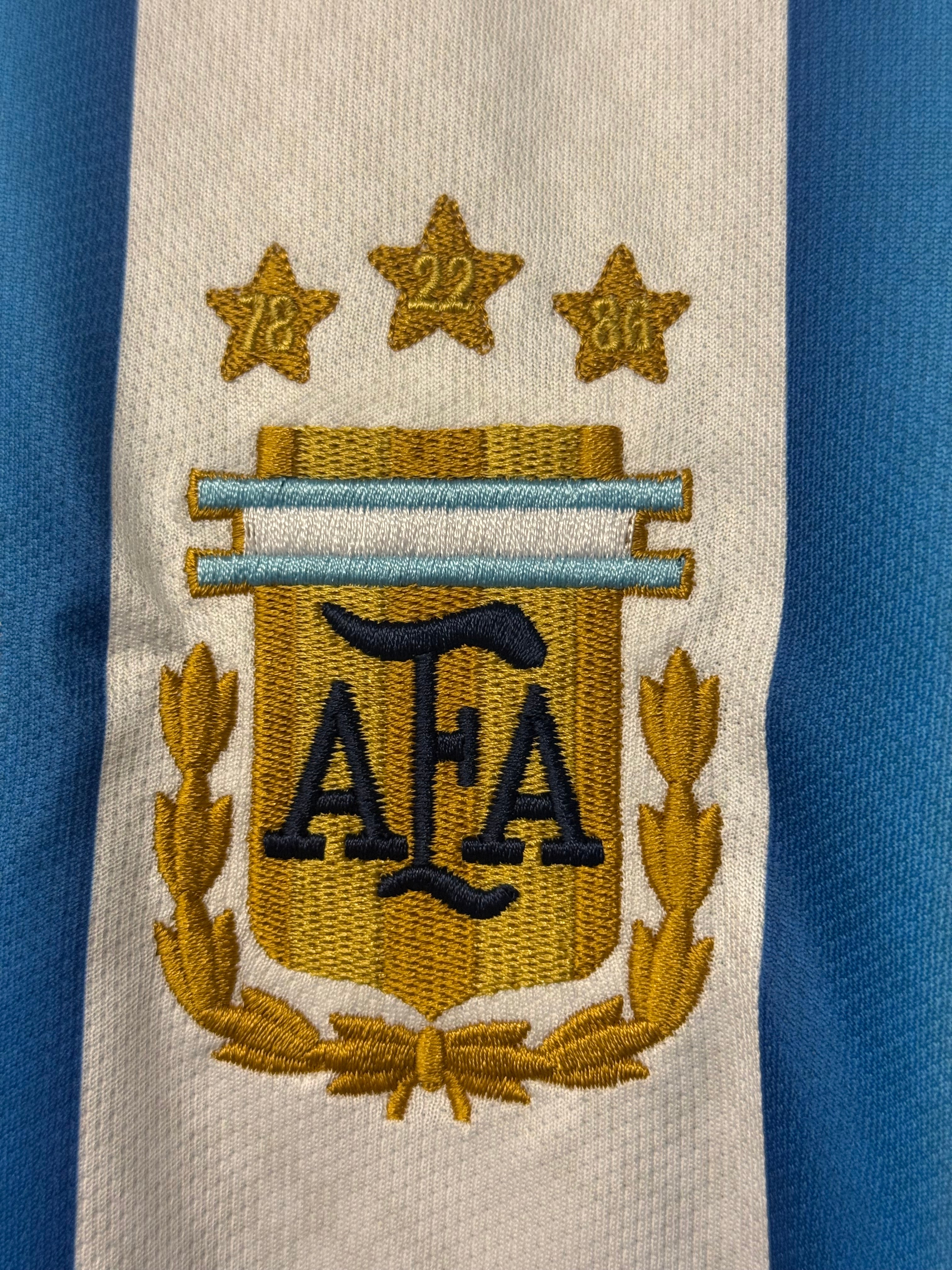 MESSI ARGENTINA HOME KIT FULL SLEEVE EMBROIDERY 2026 WORLD CUP