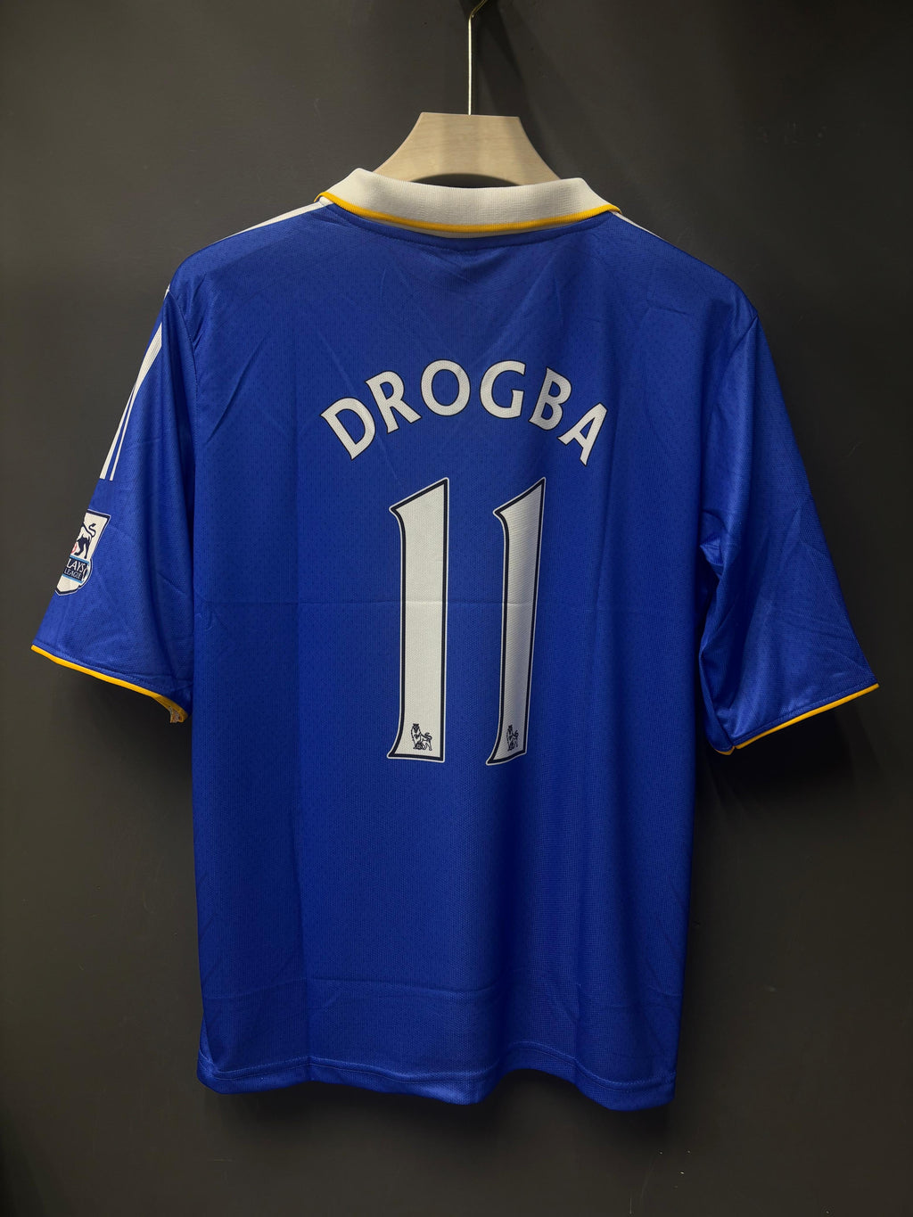 DROGBA CHELSEA HOME KIT POLO FIVE SLEEVE EMBROIDERY
