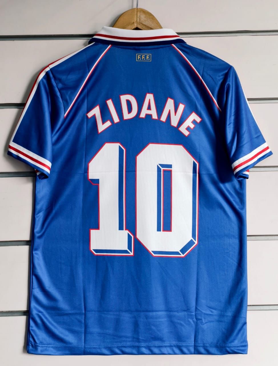 ZIDANE FRANCE 1998 HOME KIT POLO EMBROIDERY