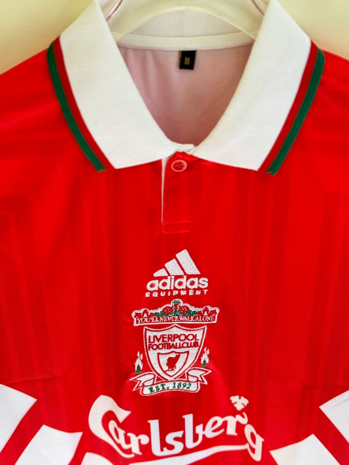 TORRES LIVERPOOL HOME 1993-95 POLO EMBROIDERY