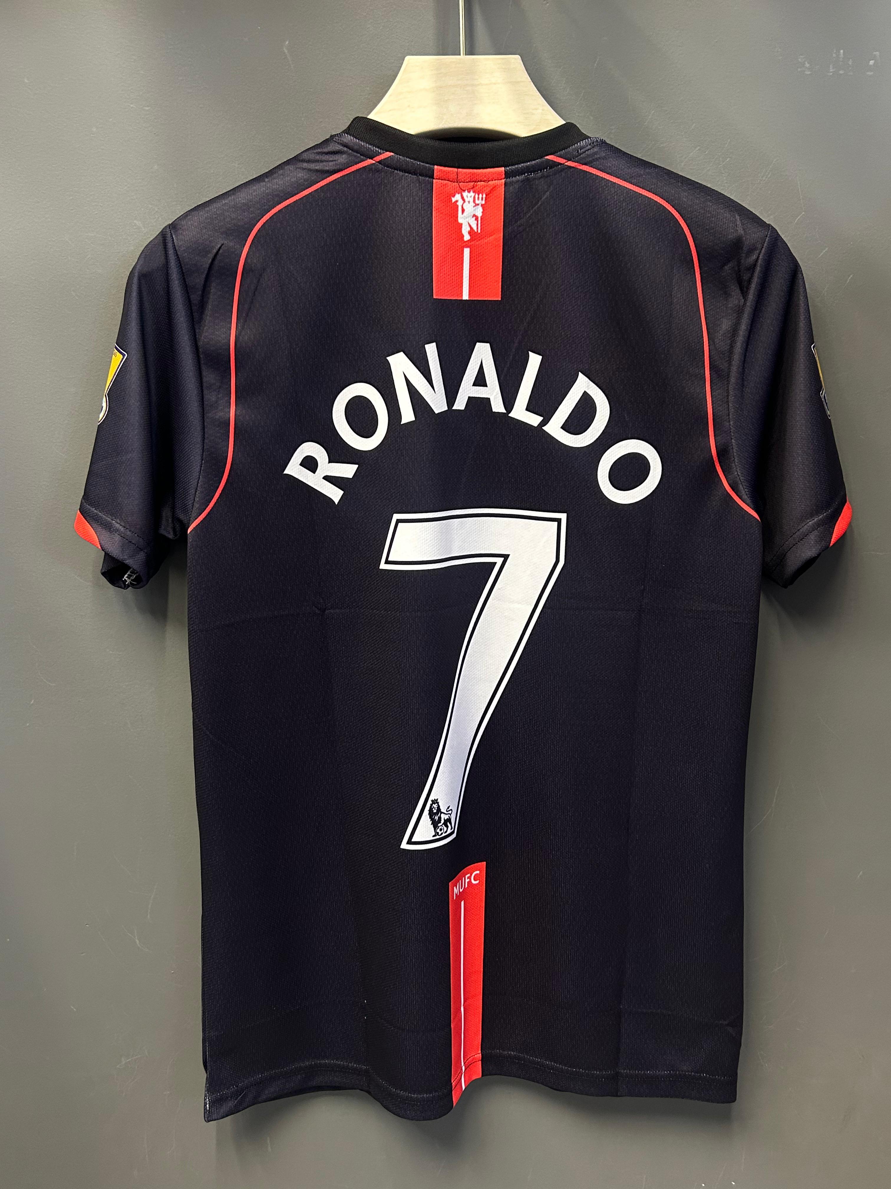 RONALDO UNITED 2008 AWAY KIT EMBROIDERY
