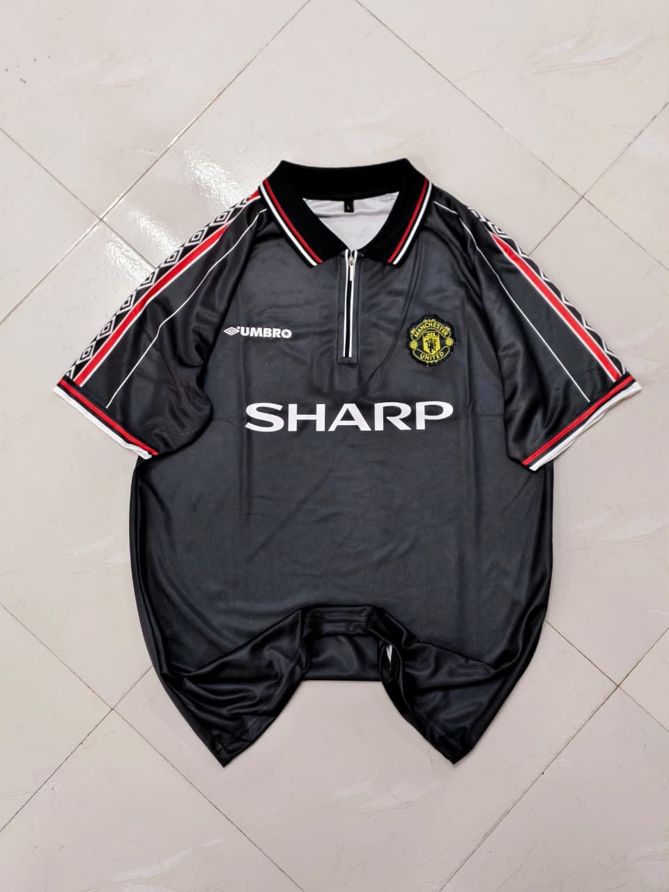 BECKHAM UNITED AWAY KIT POLO EMBROIDERY