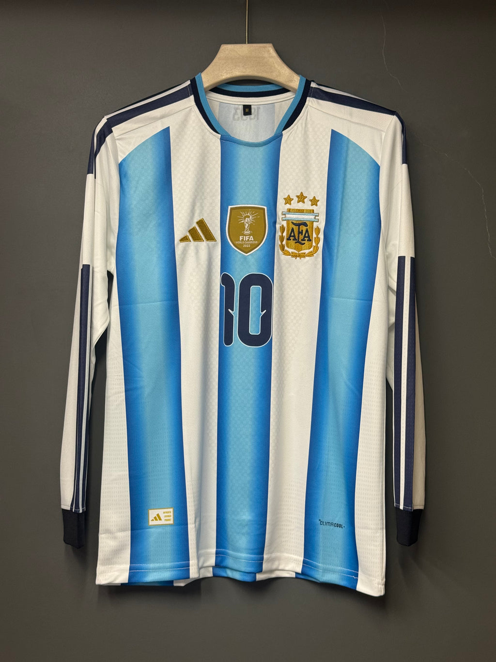 MESSI ARGENTINA HOME KIT FULL SLEEVE EMBROIDERY 2026 WORLD CUP