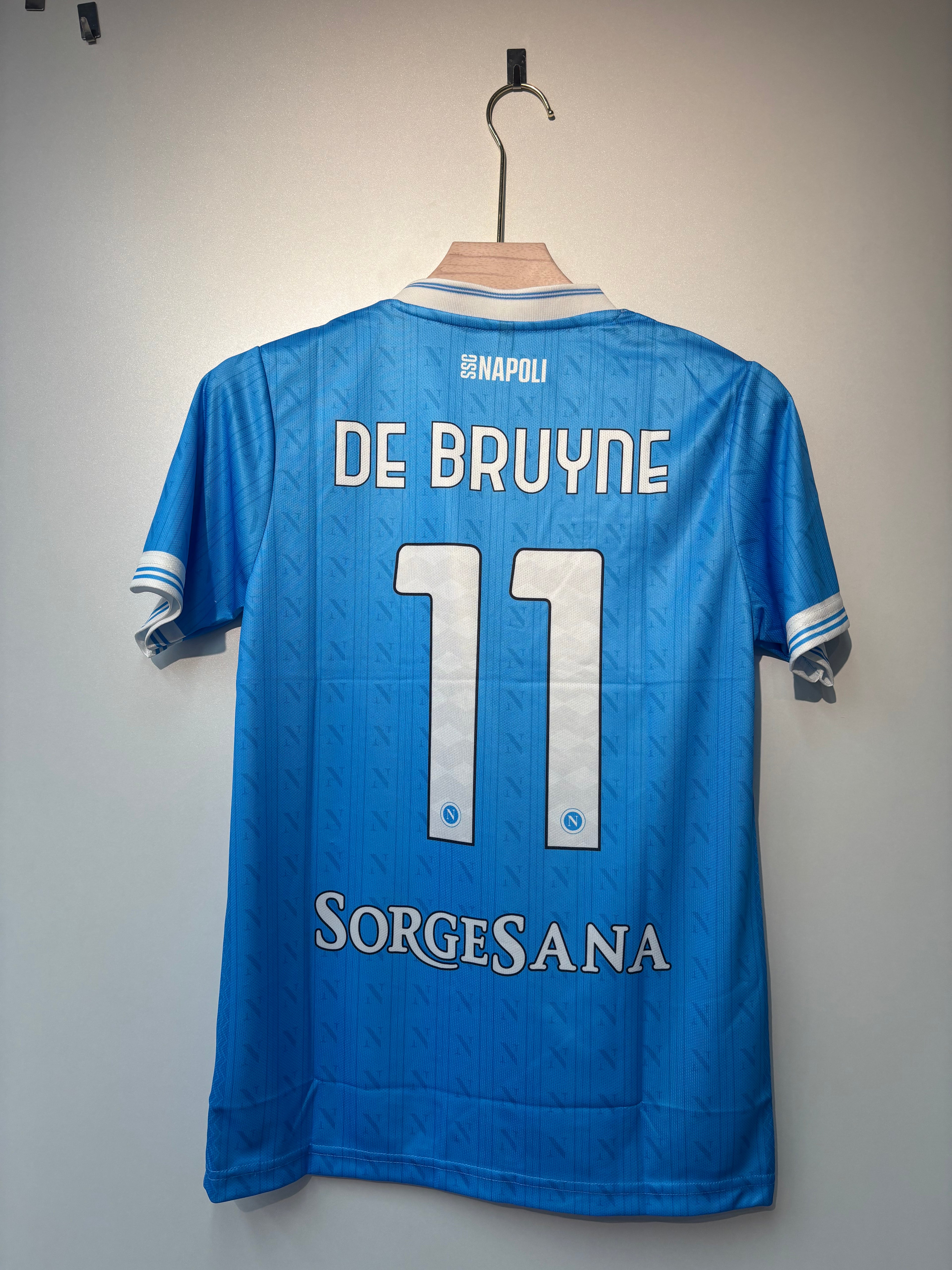 DE BRYUNE NAPOLI 2025/26 HOME KIT EMBROIDERY