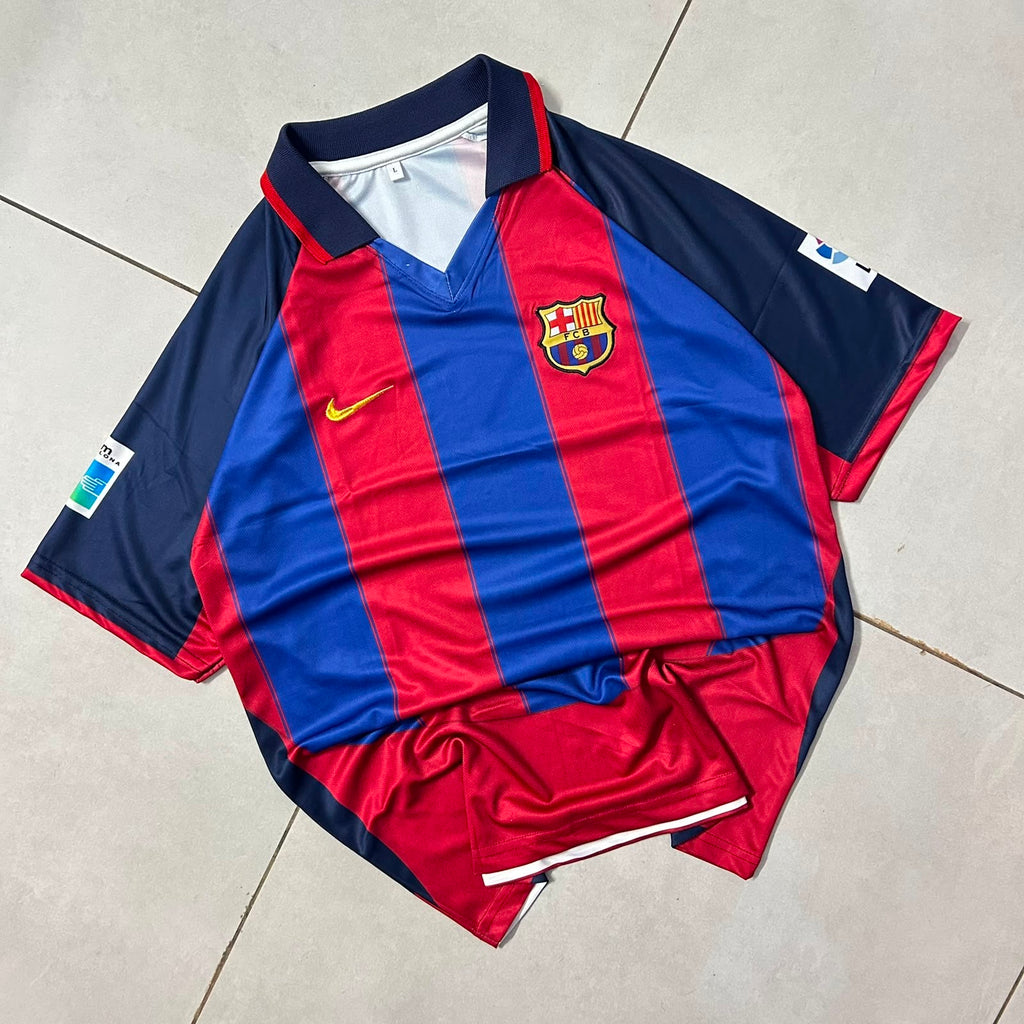 RONALDHINO FC BARCELONA 2003-04 HOME KIT EMBROIDERY